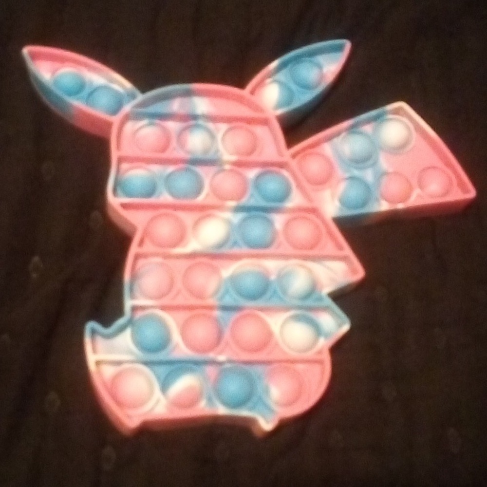 Pikachu Pink and Blue Pop it Fidget Toy